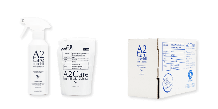 A2Care 300ml / A2Care 詰め替え用refill / A2Care 4LBOX